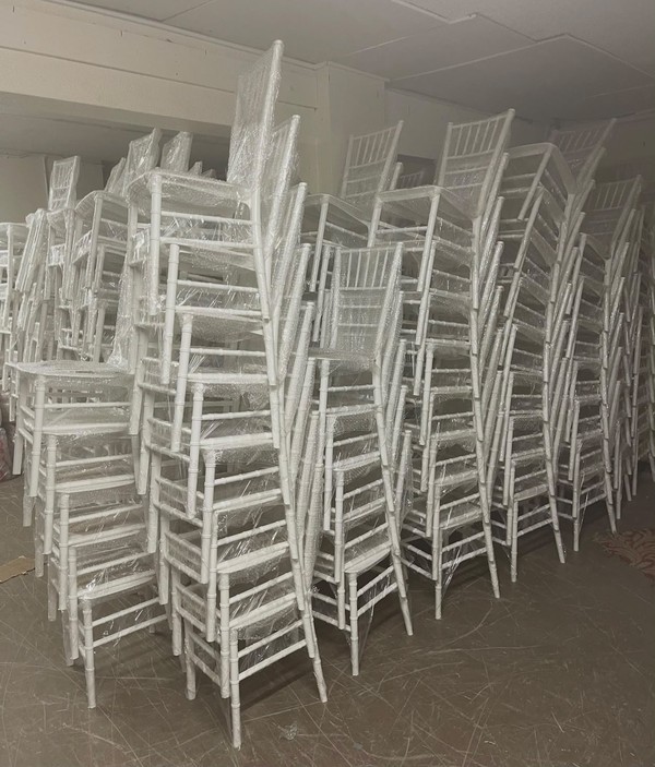 Stacking Chiavari chairs
