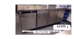 Foster G3 3 door bench fridge