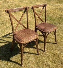 Dark Oak Cross Back Chair