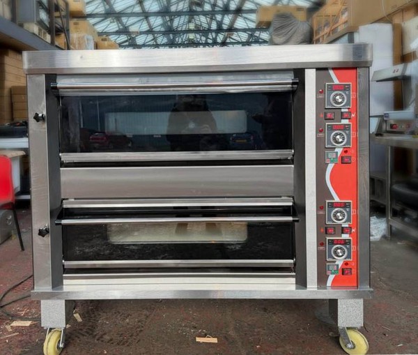 Gas twin deck pizza oven Gas twin deck pizza oven