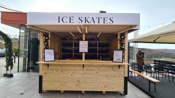 Ice skate collection chalet