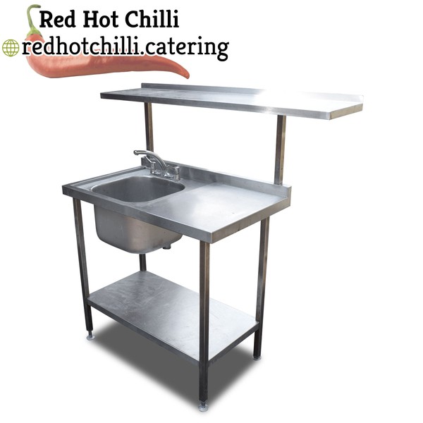 1m Stainless Steel Single Sink Station 1m Stainless Steel Single Sink Station