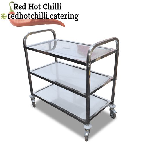 0.95m Stainless Steel Trolley