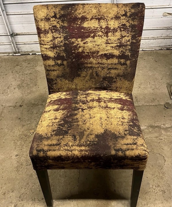 Bronze and Gold Upholstered Dining Chairs Bronze and Gold Upholstered Dining Chairs