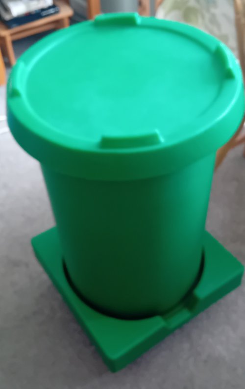 Flour bins on wheels