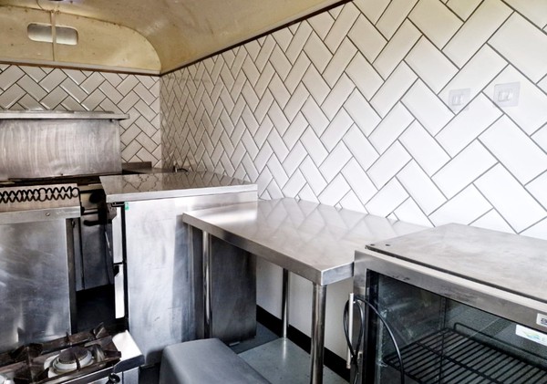 Catering trailer with catering equipment Catering trailer with catering equipment