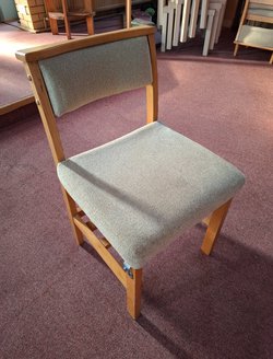 45x Wooden Church Chairs For Sale