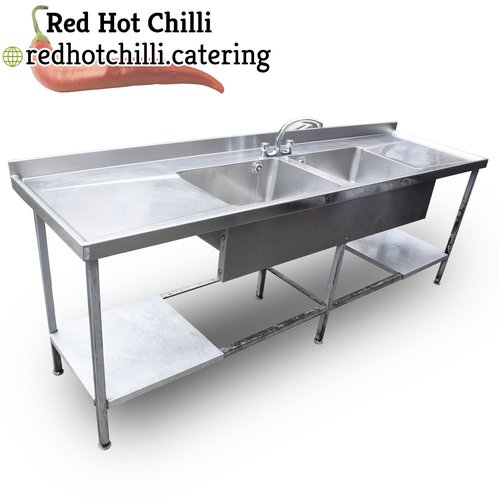 2.6m Stainless Steel Double Sink