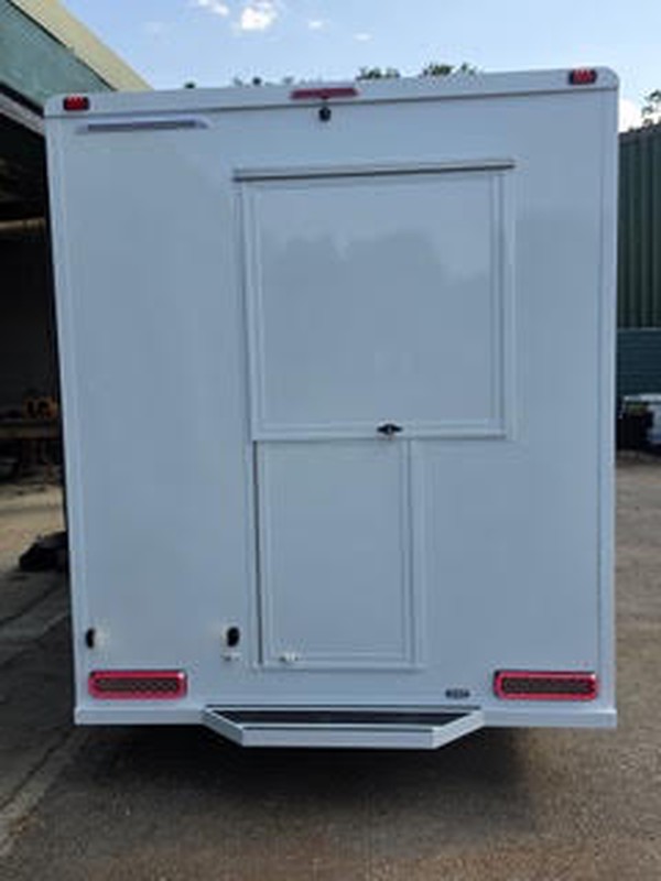 Catering van back door