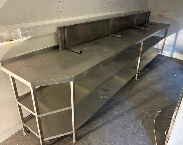 4m Stainless Steel Table For Sale