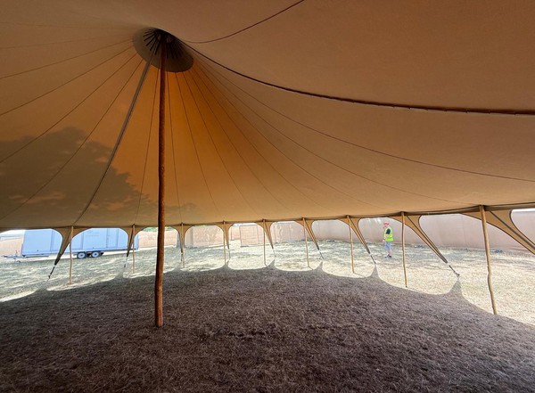 Used Skytents 12m Canvas Tent