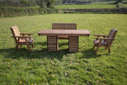 outside pine furniture set