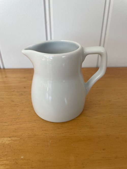 White Porcelite milk jug