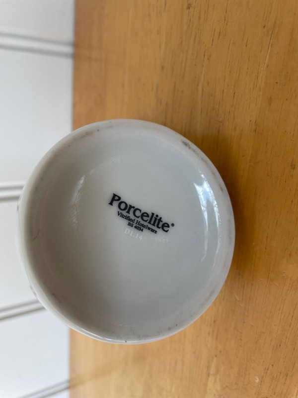 White Porcelite gravy jug White Porcelite gravy jug