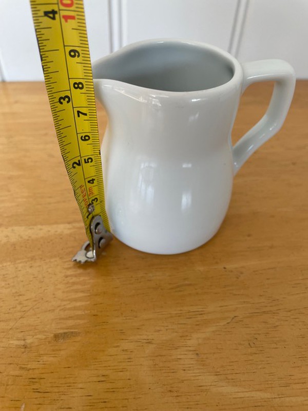 White Porcelite jugs White Porcelite jugs