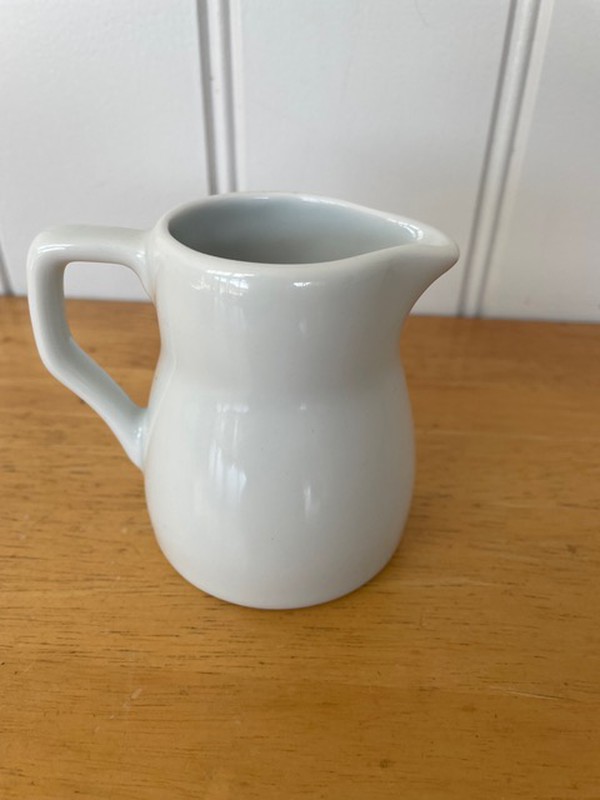 White Porcelite sauce jug White Porcelite sauce jug