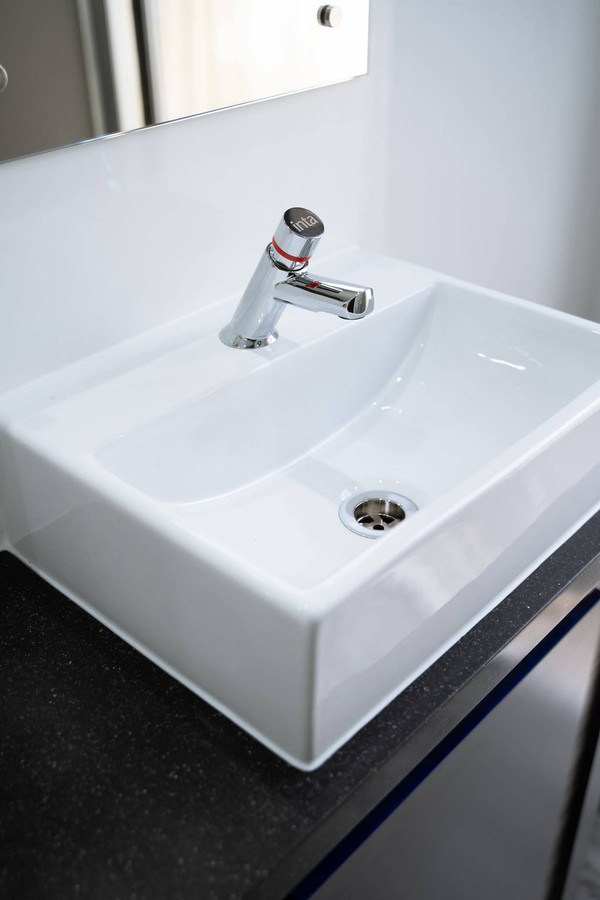 Toilet trailer with Stylish sinks Toilet trailer with Stylish sinks