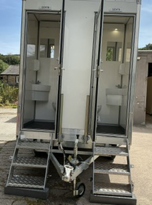 4 Bay Mobile Toilet Trailer