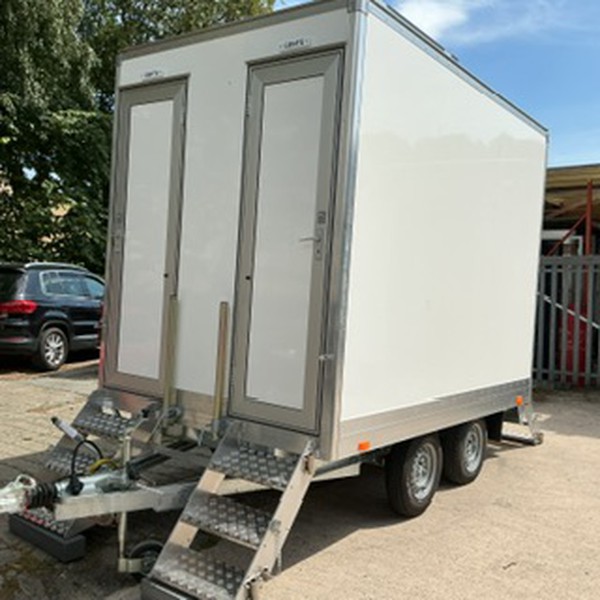 Shaw Services 4 Bay Mobile Toilet Trailer