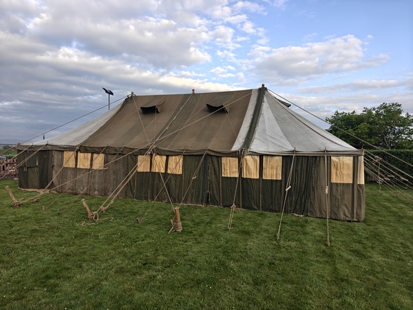 World War II reenactments tent