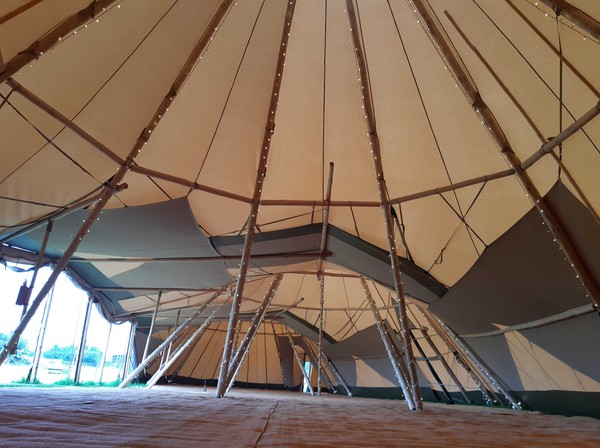 Second Hand 3x Giant Hat Tipis Plus 6m Catering/Bar Tents