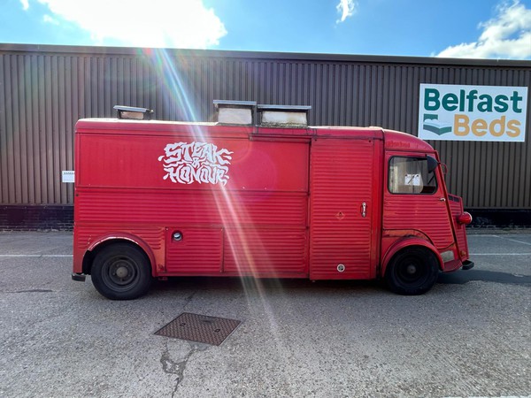 Bright red Citroën H Van