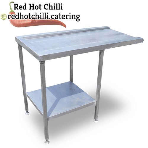 1.2m Stainless Steel Pass Through Dishwasher Table