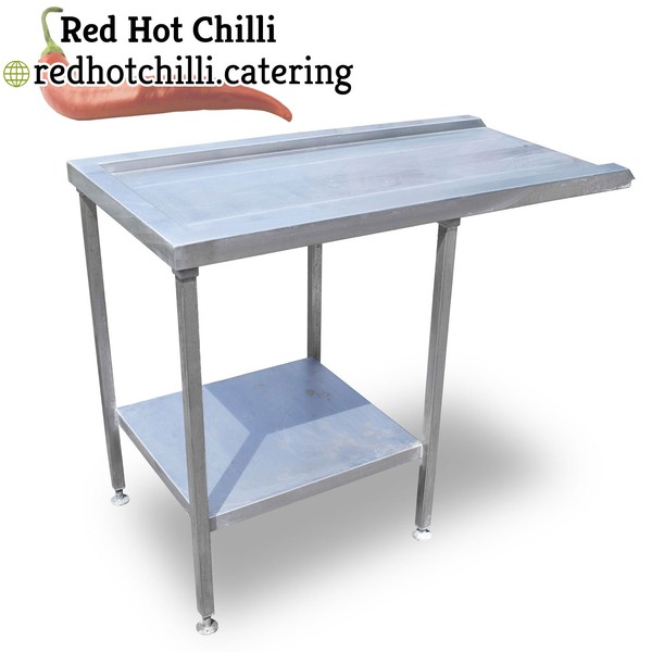 1.2m Stainless Steel Pass Through Dishwasher Table