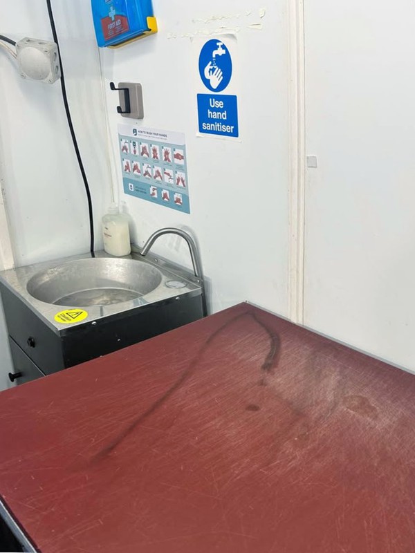 Butchers shop counter / hand sink Butchers shop counter / hand sink