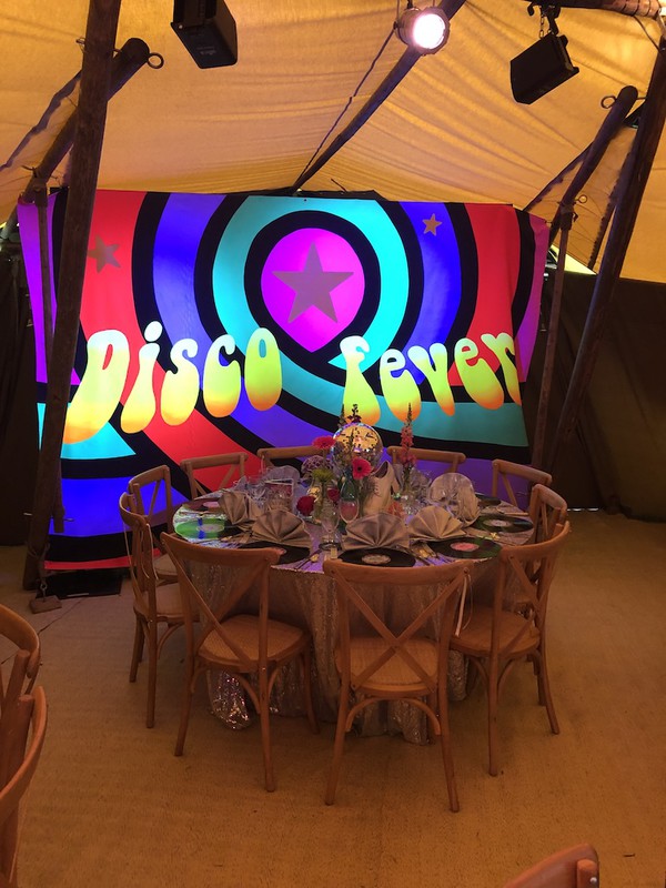 70's / 80's Disco Backdrop