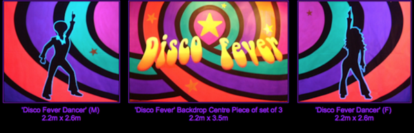 70's / 80's Disco Backdrop