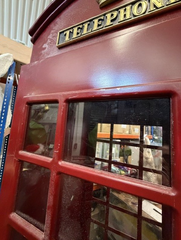 Second Hand Red Phone Box Prop Second Hand Red Phone Box Prop