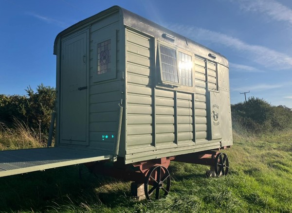 Shepherd's hut  with  decking