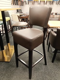 1971 Restaurant Leather Bar Stool