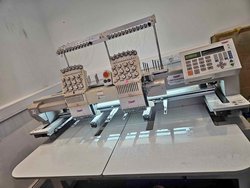 Twin head SWF embroidery machine