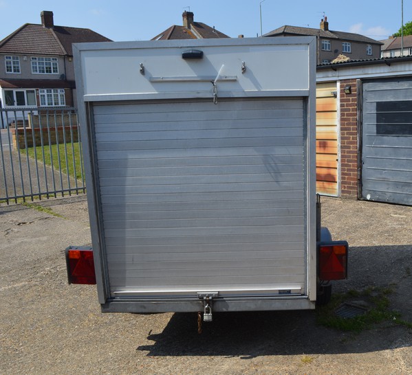 Used Single Axle Latham Box Trailer Used Single Axle Latham Box Trailer