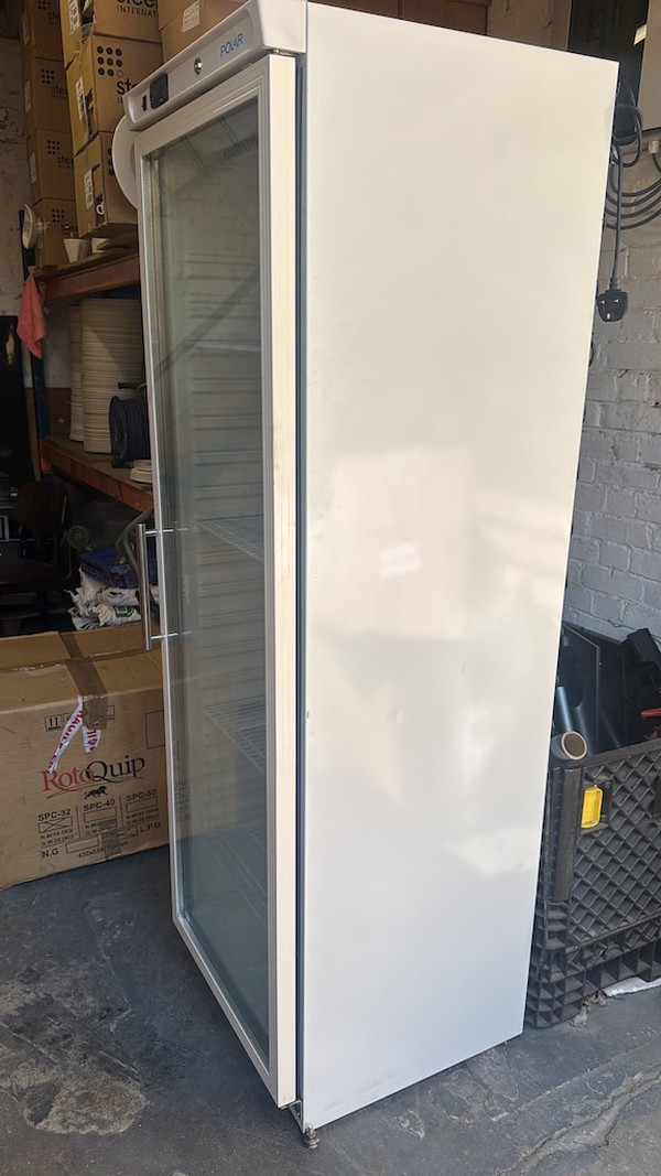 White Upright Polar Display Fridge