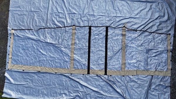 Second hand stretch tent walls