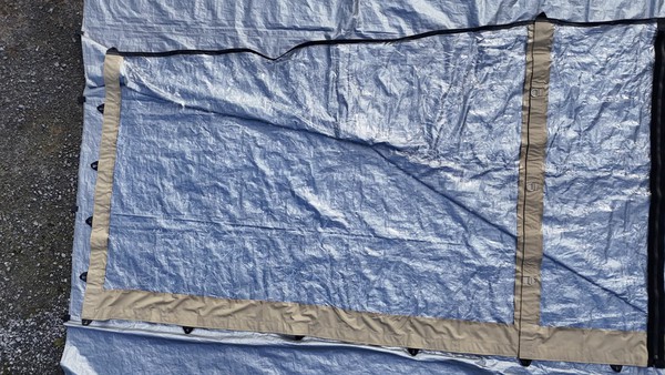 Used stretch tent walls