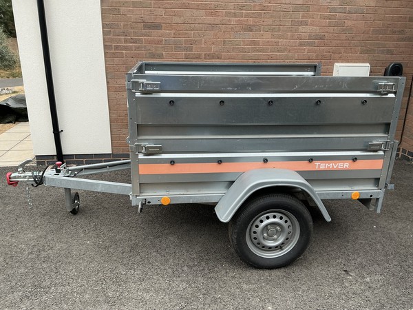 750kg trailer with Galvanised sides 750kg trailer with Galvanised sides