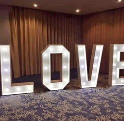 Light up LOVE letters for sale