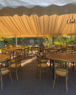 9m Custom Covers Champagne Linings