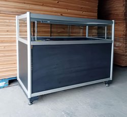 Glass display counter