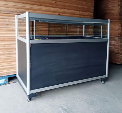 Glass display counter