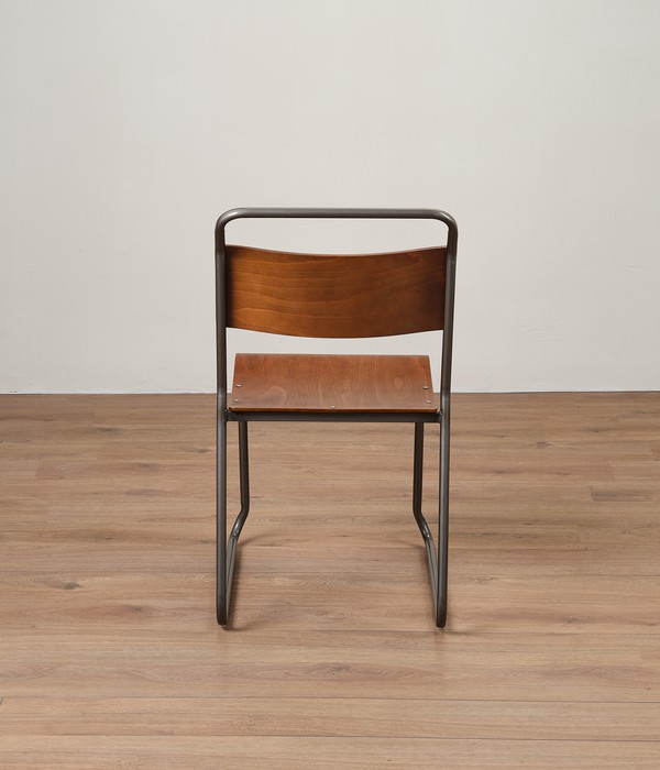 70x Grey Retro Canteen Chairs