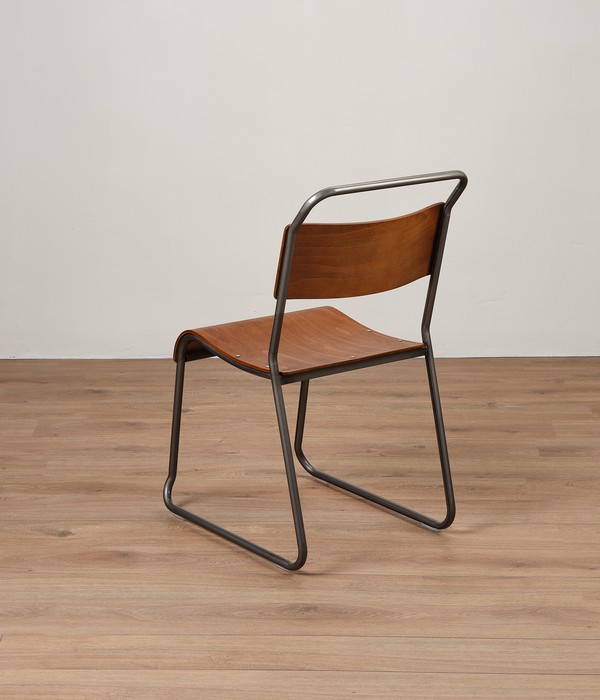 Unused Grey Retro Cafe Chairs