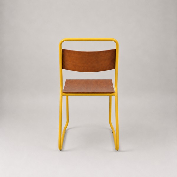 80x Yellow Retro Canteen Chairs