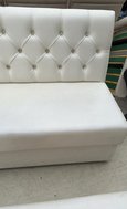 Second Hand 6x White Booth Benches