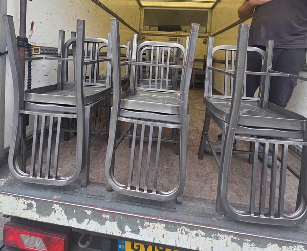 18x Metal Cafe Chairs