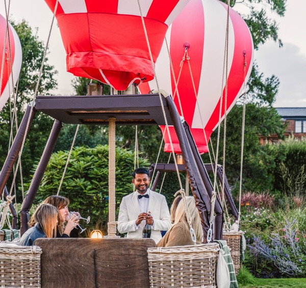 Hot air balloon dining table